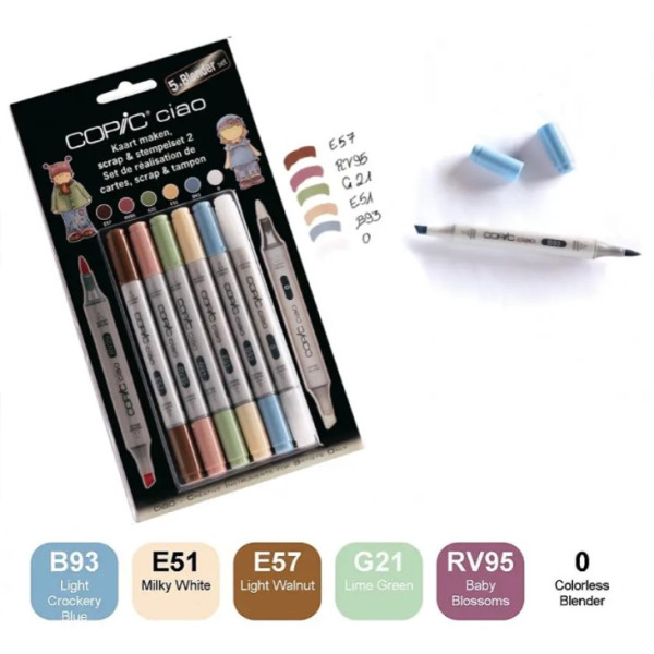 Набор маркеров Copic Ciao Set 5+1 Scrap Stamping 2 22075560