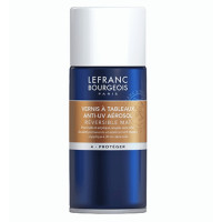 Лак в аэрозоли для живописи матовый Lefranc ANTI-UV painting varnish Matte, 150 мл
