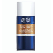 Лак в аерозолі для живопису матовий Lefranc ANTI-UV painting varnish Matte, 150 мл