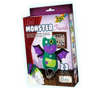 Набор для создания игрушки из фетра Folia Little monster Friends Batty Бетти
