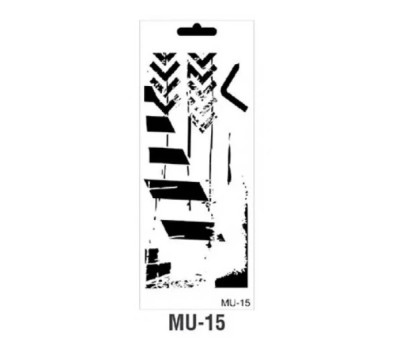 Трафарет Cadence MU Mix Media Stensil, 10*25 см, MU-15