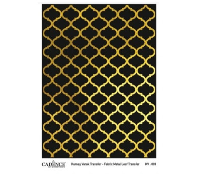 Трансфер универсальный Metal Leaf Background Fabric Transfer Cadence 29,742 G-003, Золото