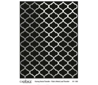 Трансфер універсальний Metal Leaf Background Fabric Transfer Cadence 29,7*42 G-003, Срібло