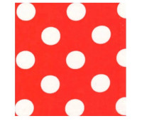 Папір для дизайну у горошок Folia Photo Mounting Board Dots 300 г/м2, 50x70 см №20 Red/White Червоні на білому