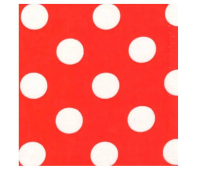 Папір для дизайну у горошок Folia Photo Mounting Board Dots 300 г/м2, 50x70 см №20 Red/White Червоні на білому
