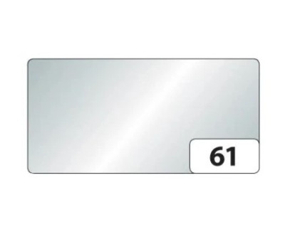 Картон Folia Photo Mounting Board 300 г/м2, A4, №61 Срібний блискучий Silver shiny