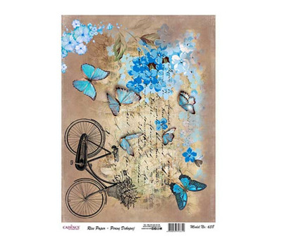 Декупажная карта на рисовой бумаге Rice Paper Decoupage Cadence, №438