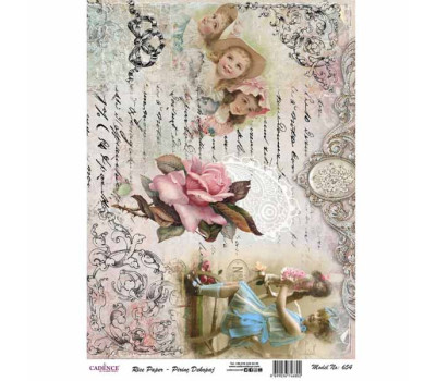 Декупажная карта на рисовой бумаге Rice Paper Decoupage Cadence, №454