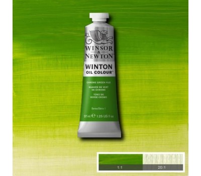 Краска масляная Winsor Winton Oil Colour, 37 мл, № 145, Chrome Green Хром Зеленый