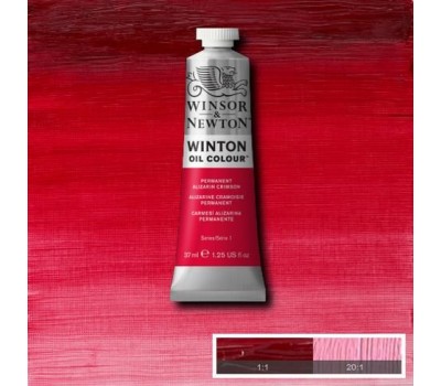 Краска масляная Winsor Winton Oil Colour, 37 мл, № 468, Permanent Alizarin Перманентный Ализарин