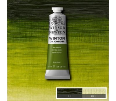 Краска масляная Winsor Winton Oil Colour, 37 мл, № 599, Sap Green Зеленый Сок