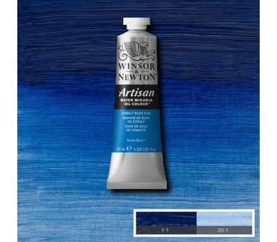Краска масляная водорастворимая Winsor Artisan Water Mixable 37 мл, № 179, Cobalt Blue Hue Синий Кобальт