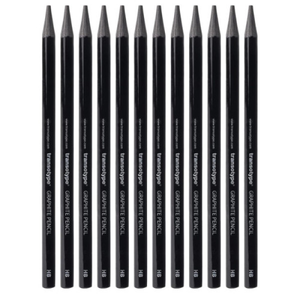 Набір графітних олівців Transotype Graphite Pencils, 12 шт HB