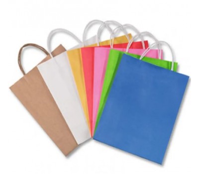 Паперовий пакет Folia Paper Bags Kraft Paper 125 г/м2, 31x11x42 см, Natural бежевий