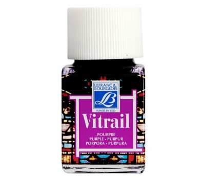 Вітражна фарба Vitrail 50 мл №350 Пурпурний