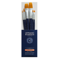 Набір пензлів синтетика Lefranc Fine Synthetic Brushes Set, 6 шт (№ 6, 12, 6, 12, 14, 16)
