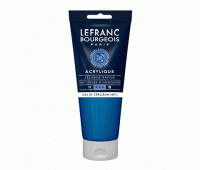 Акрилова фарба Lefranc Fine Acrylic Color, 200 мл №065 Cerulean Blue Hue Церуліум Блакитний
