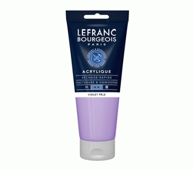 Акриловая краска Lefranc Fine Acrylic Color, 200 мл, № 659, Pale Violet Пастельно-Фиолетовый