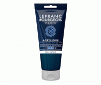 Акриловая краска Lefranc Fine Acrylic Color, 80 мл, № 048, Sapphire Blue Синий Сапфир