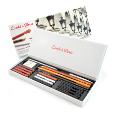 Набір матеріалів для скетчінгу Conte Sketching Box, 18 предметів 750126