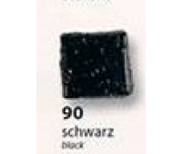 Мозаика Folia Mosaic-glass tiles 200 гр, 10x10 мм 300 шт № 90 Black Черный арт 5590