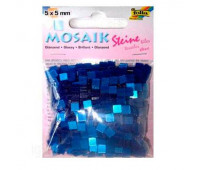 Мозаика Folia Gloss 45 гр, 5x5 мм 700 шт , № 35 Royal blue Темно-синий арт 59135