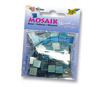 Мозаика Folia глитерна Glitter assortments 45 гр, 10x10 мм 190 шт , № 02 Blue Синий арт 61202