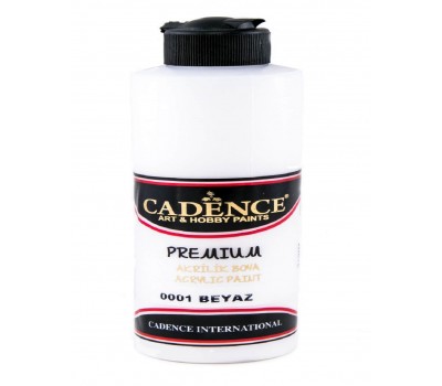 Акрилова фарба Cadence Premium Acrylic Paint 500 мл Білий