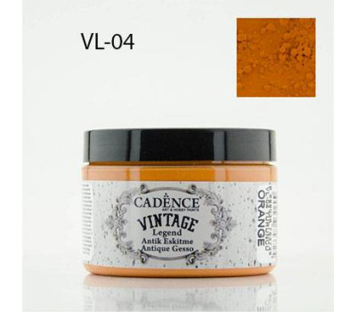 Акриловая краска-грунт с эффектом состаривания Cadence Vintage Legend, 150 мл, Оранжевый