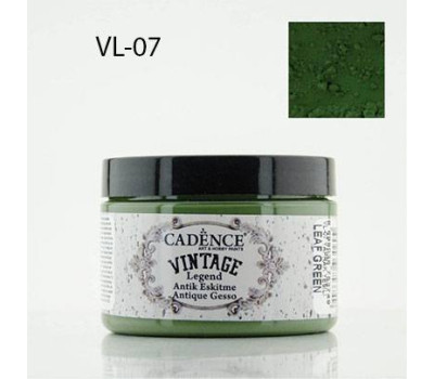 Акриловая краска-грунт с эффектом состаривания Cadence Vintage Legend, 150 мл, Зеленые листья
