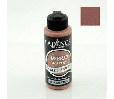 Универсальная акриловая краска Hybrid Acrylic for Multisurfaces Cadence № 19, 120 мл, Light Brown Светло-коричневый