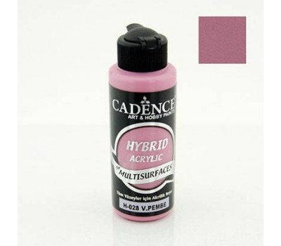 Універсальна акрилова фарба Hybrid Acrylic for Multisurfaces Cadence № 28, 120 мл, Victoria Pink Рожевий