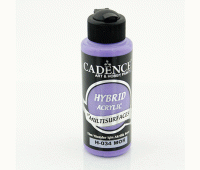 Універсальна акрилова фарба Hybrid Acrylic for Multisurfaces Cadence № 34, 120 мл, Purple Фіолетовий