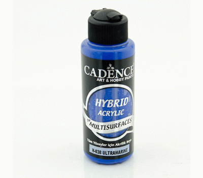 Универсальная акриловая краска Hybrid Acrylic for Multisurfaces Cadence № 38, 120 мл, Ultramarine Blue Ультрамарин