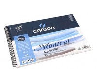 Canson альбом бумаги для акварели на пружине Montval 300 гр,10,5X15см, 12 листов, 0807-154