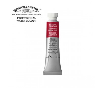 Акварельна фарба Winsor Newton Professional, № 004, Alizarin Crimson Алізарін червоний, 5 мл