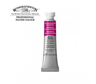 Акварельная краска Winsor Newton Professional, № 545, Quinacridone Magenta Хинакридон Пурпурный, 5 мл