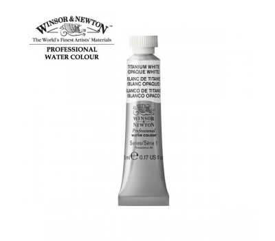 Акварельна фарба Winsor Newton Professional №644 Titanium White Opaque Титанові Білила, 5 мл