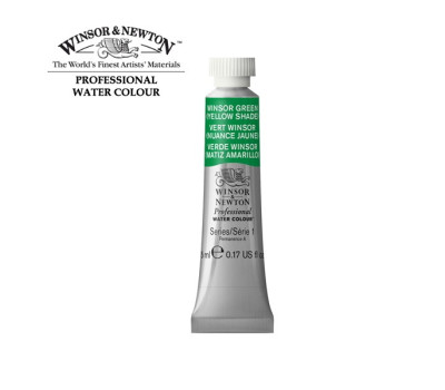 Акварельная краска Winsor Newton Professional, № 721, Winsor Green Зеленый, 5 мл