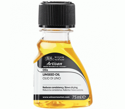 Олія лляна для водорозчинних олійних фарб Winsor Newton Artisan Linseed Oil, 75 мл