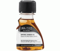 Быстросохнущее темное льняное масло для масляных красок Winsor Newton Drying Linseed Oil, 75 мл