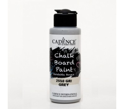 Краска для создания меловых досок Cadence Chalk Board Paint, 120 мл, Серая
