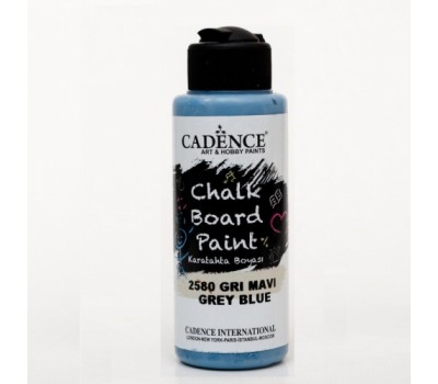 Краска для создания меловых досок Cadence Chalk Board Paint, 120 мл, Серо-Синяя