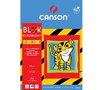 Альбом детский для рисования Canson Children Pad 70 г/м2, A4 (10 листов), Цветной