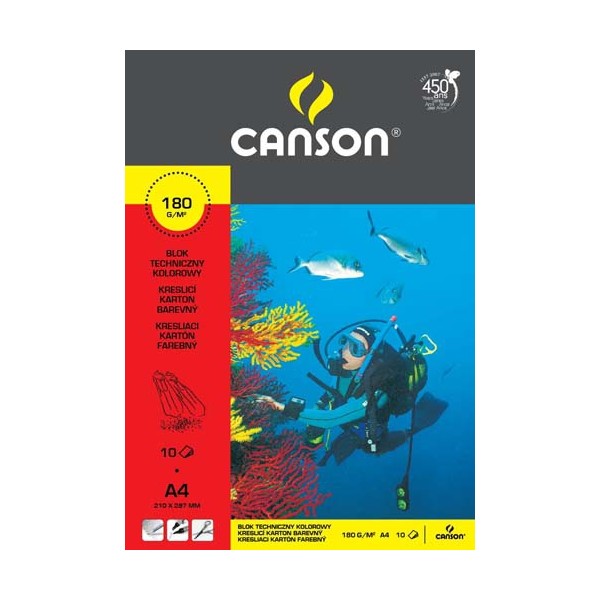 Калька альбом Canson School Pad 90 гр A4 10 листов