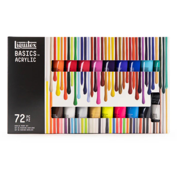 Набір акрилових фарб Liquitex Basics Acrylic Set, 72 кольорів по 22 мл