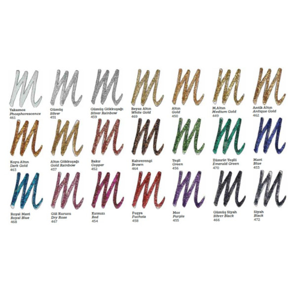 Контур глиттерный Cadence Glitter Color, Голубой, 25 мл