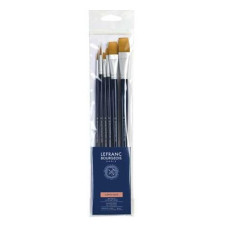 Набір пензлів синтетика Lefranc Fine Synthetic Brushes Set, 6 шт (№ 6, 12, 6, 12, 14, 16)