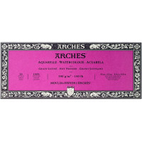 Блок для акварелі великозернистий Arches Hot Pressed 300 гр, 10x25 см 20 аркушів арт 1795068