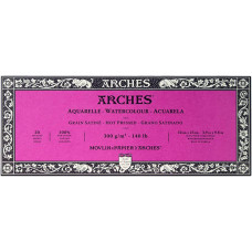 Блок для акварели крупнозернистый Arches Hot Pressed 300 гр, 10x25 см 20 листов арт 1795068
